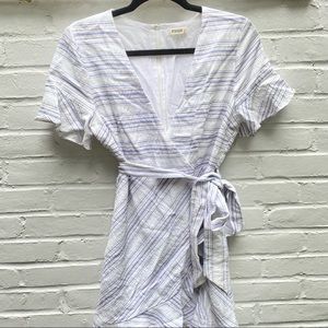 Essue Striped Ruffle Dress
